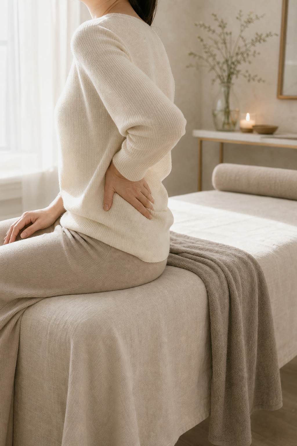 座りっぱなしで腰が重い時に。股関節まで見る理由の記事サムネイル